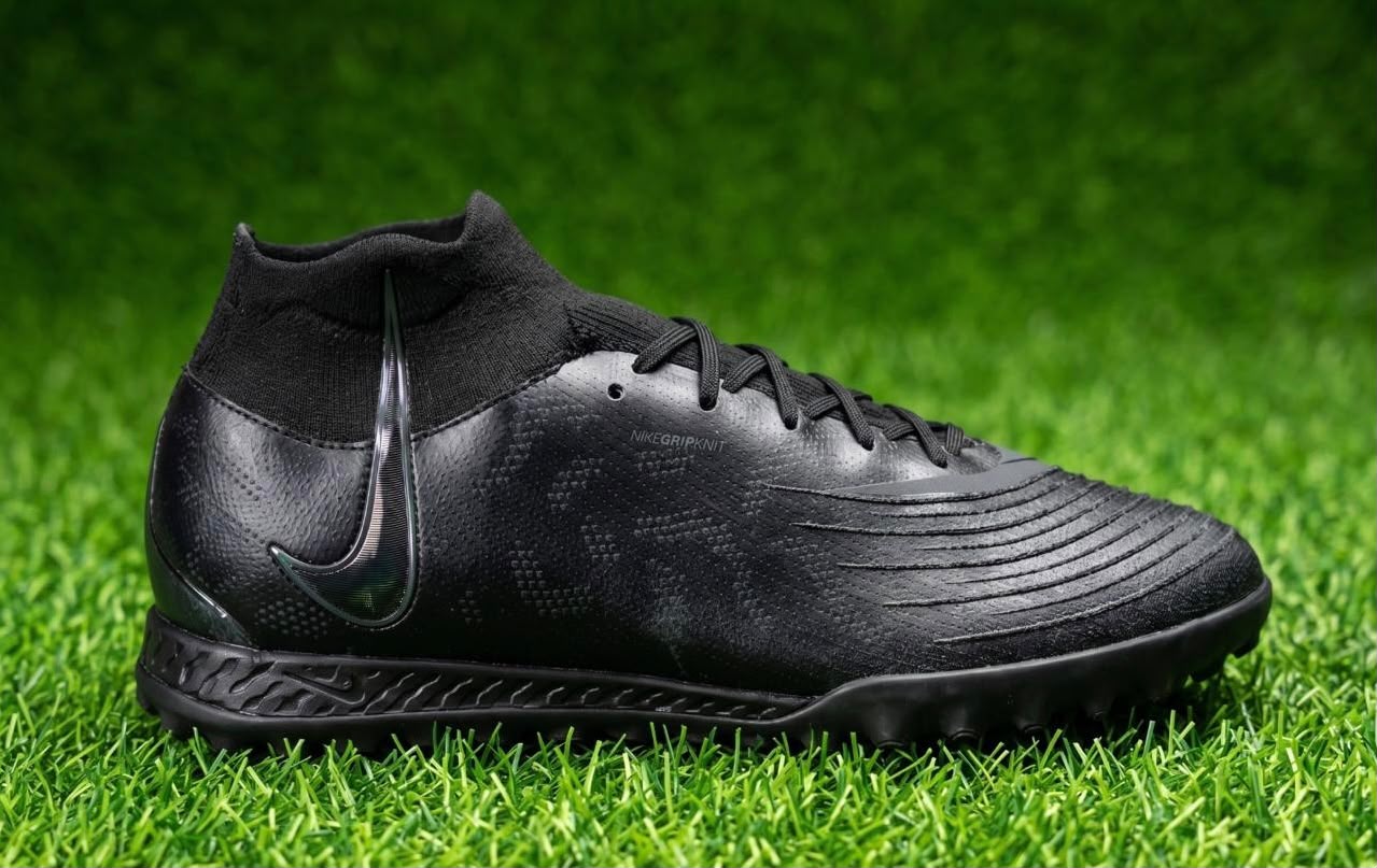 Black Strike Football Turf Shoes
